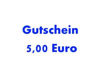Geschenkgutschein / Gutschein über 5,00 Euro
