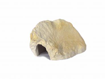 Felshöhle Sandstein hell aus Mineralguss ca. 22 x 15 x 12 cm