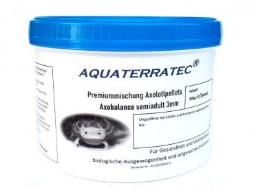 Axolotlpellets AXOBALANCE, 3mm, 340 g / (500ml) semiadult, für juvenile Axolotl