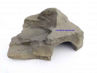 Felshöhle XL Sandstein hell aus Mineralguss 40 x 30 x 16 cm