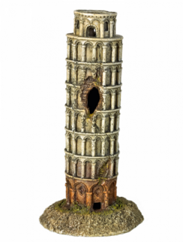 Aquariendeko "Turm von Pisa"