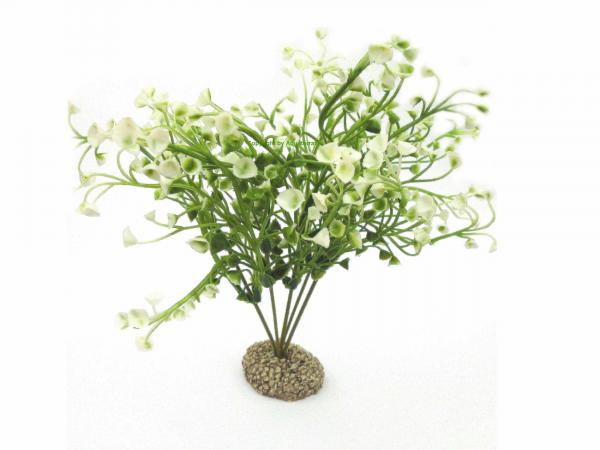 Kunststoffpflanze ""Bacopa monnieri" ca. 25 cm,  Farbe grün-weiss
